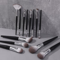 13pcs Clasisic Black Professional Makeup Brushes Set
