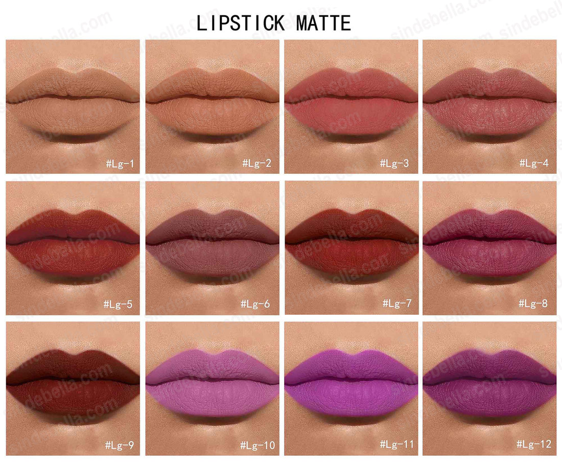 24 Shade Long-Lasting Super Matte Lipstick- Non parfume, Vegan