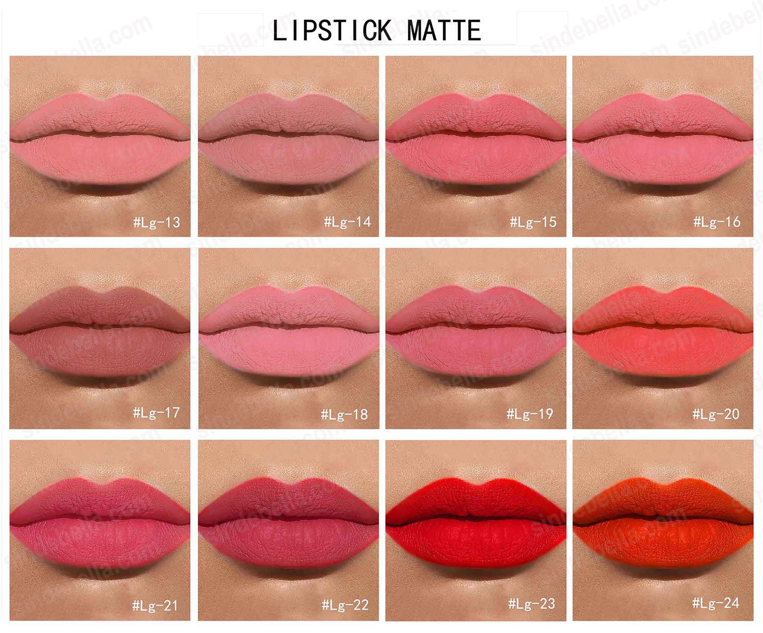 Vegan Luxious Long-Lasting Matte Lipstick-5 shades, 10 shades, 24 shades