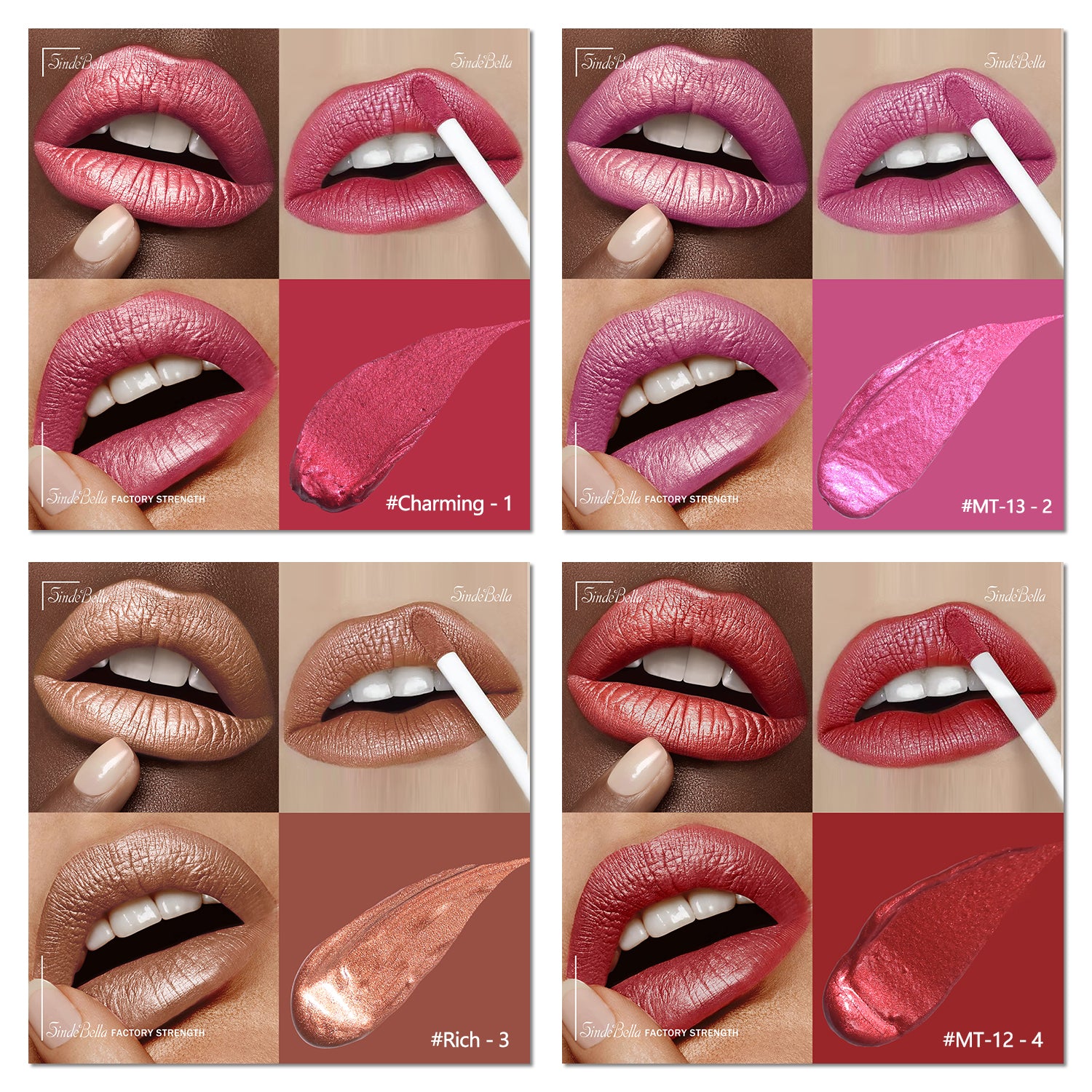 Metallic Lipstick Matte-Be Your Queen