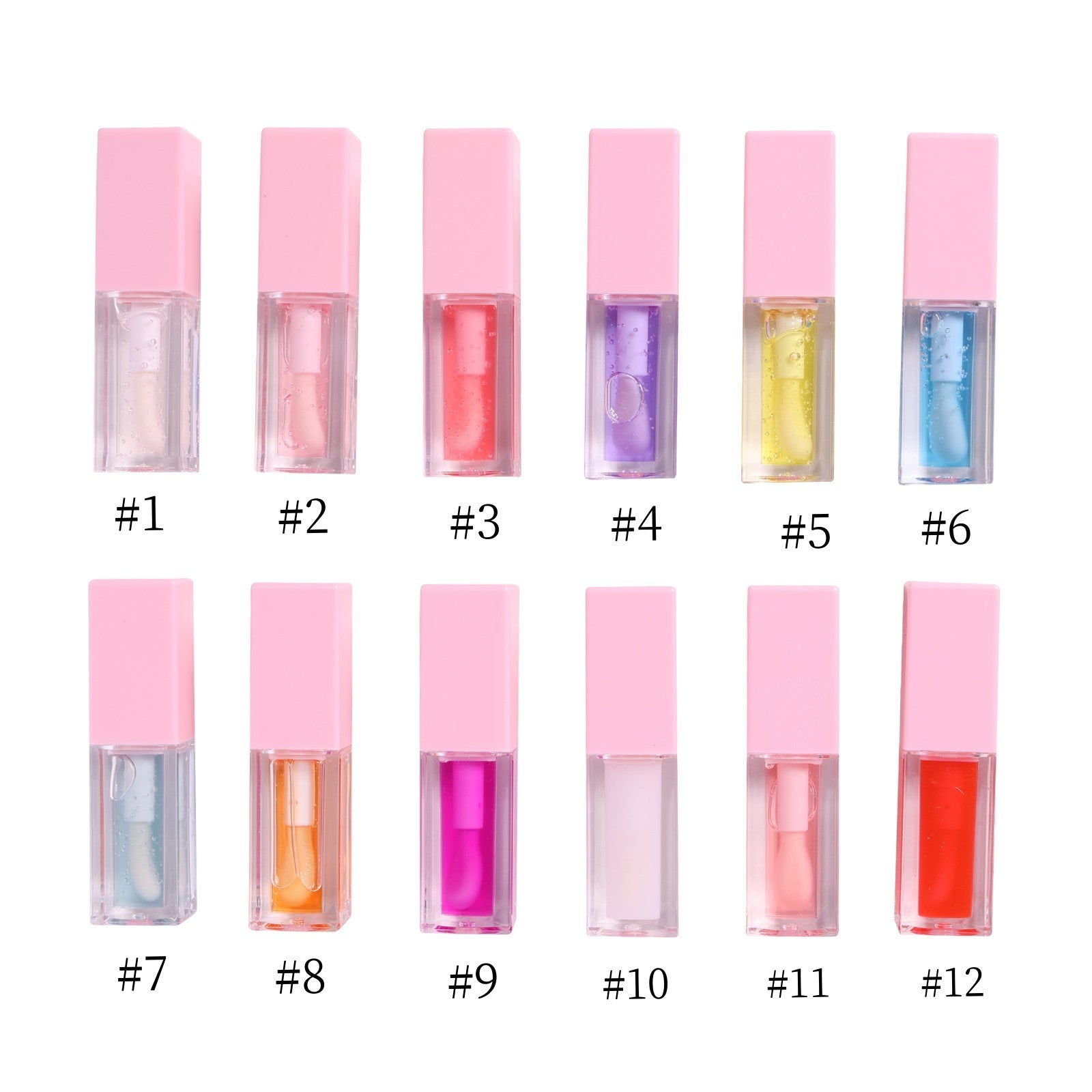 Clear Lip Plumping Oil Sample Kit- 3 shades, 5 shades, 12 shades