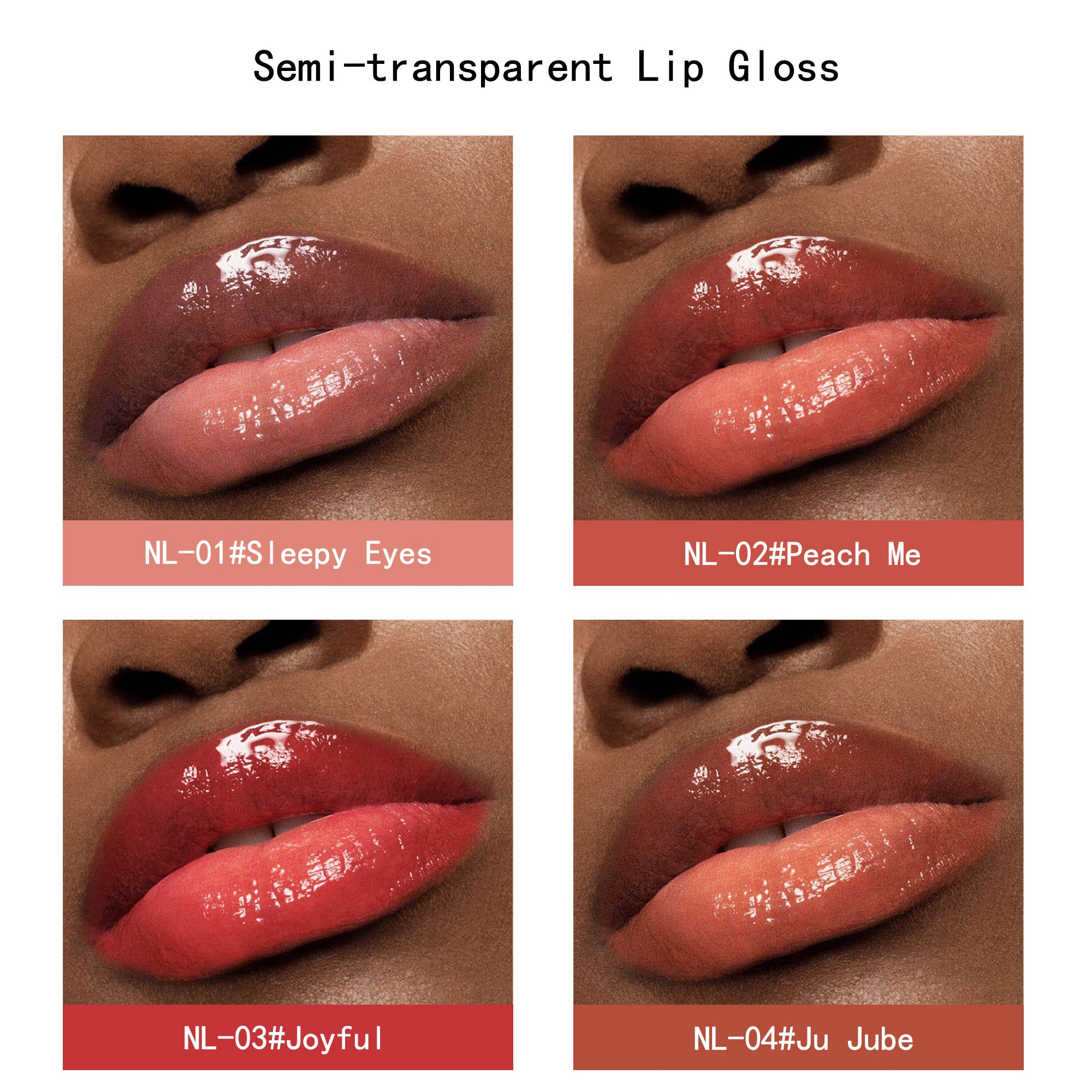 Brillant à lèvres semi-transparent