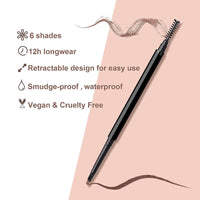 Ultra Fine Eyebrow Pencil with Brush