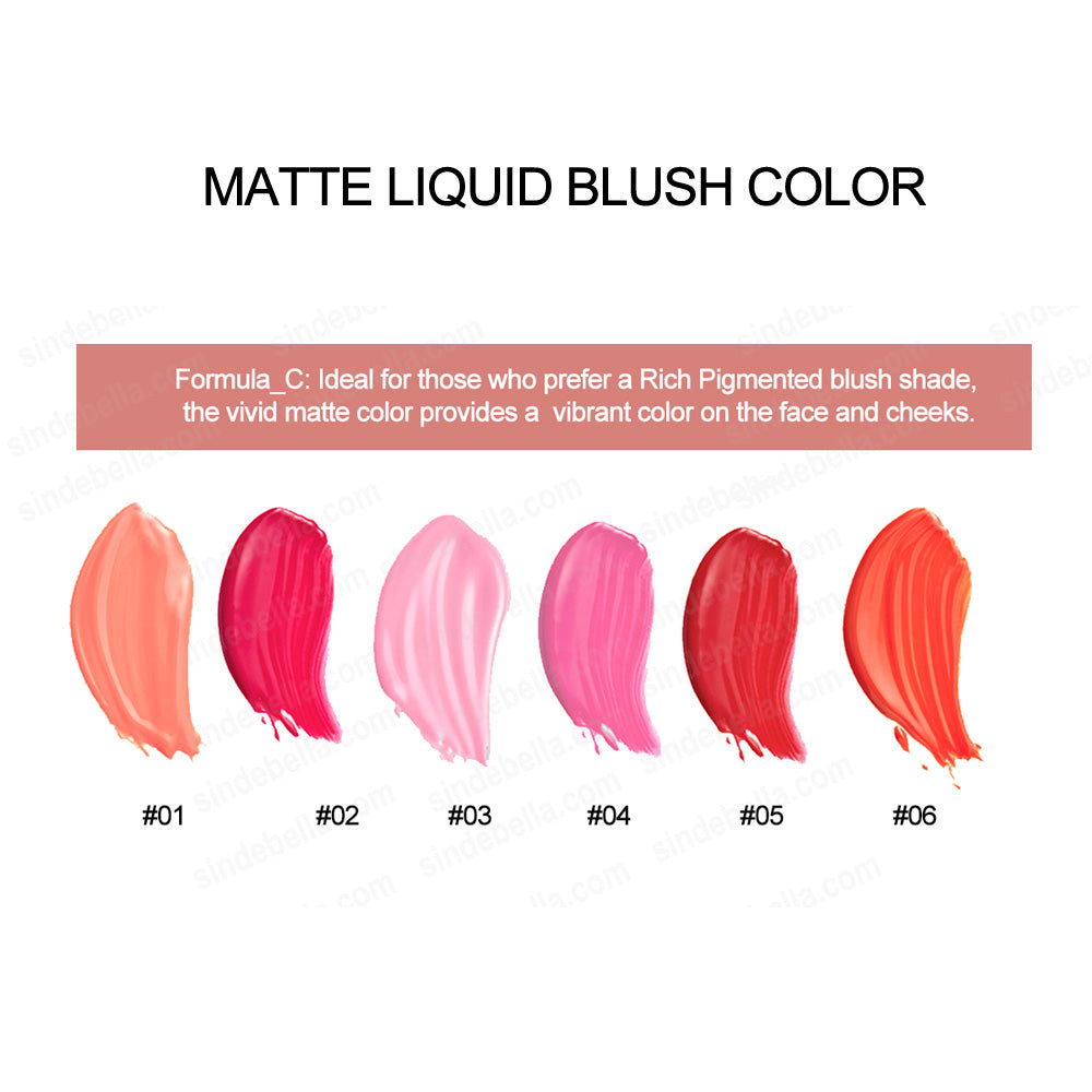 High-pigmented Long Lasting Liquid Blush Sampler Kit