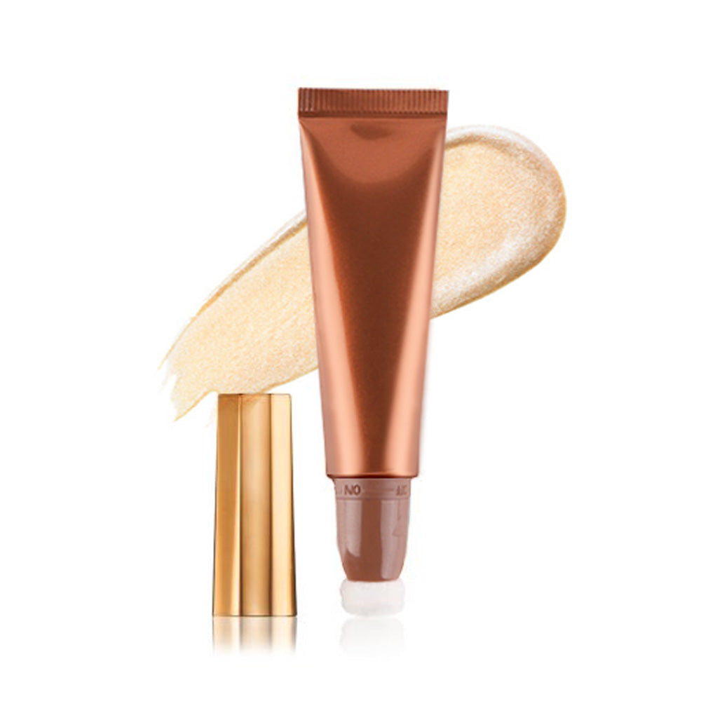 Shimmer Liquid Face Highlighter with Soft Cushion Applicator