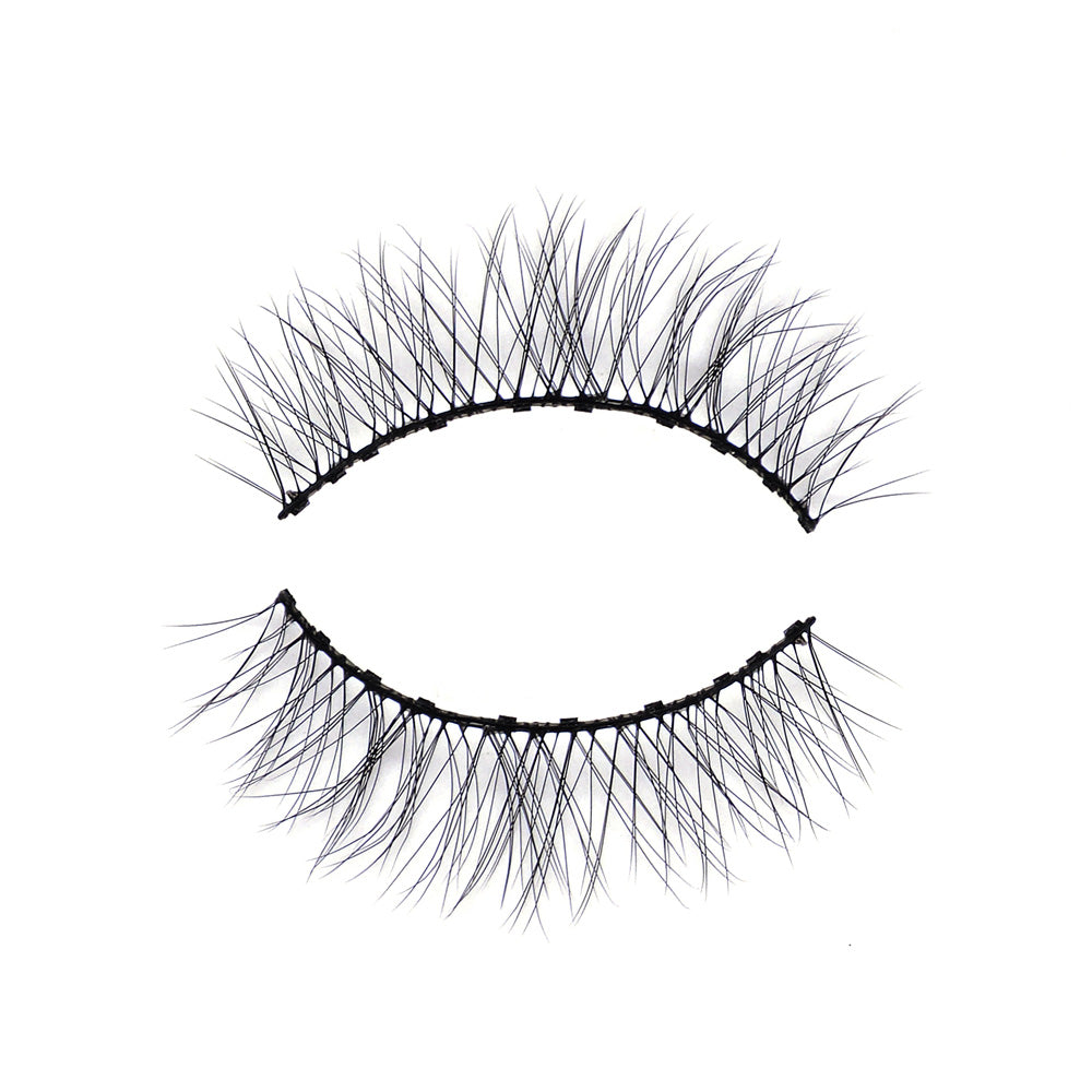 10 magneten Naturale wimpers met zwarte eyeliner