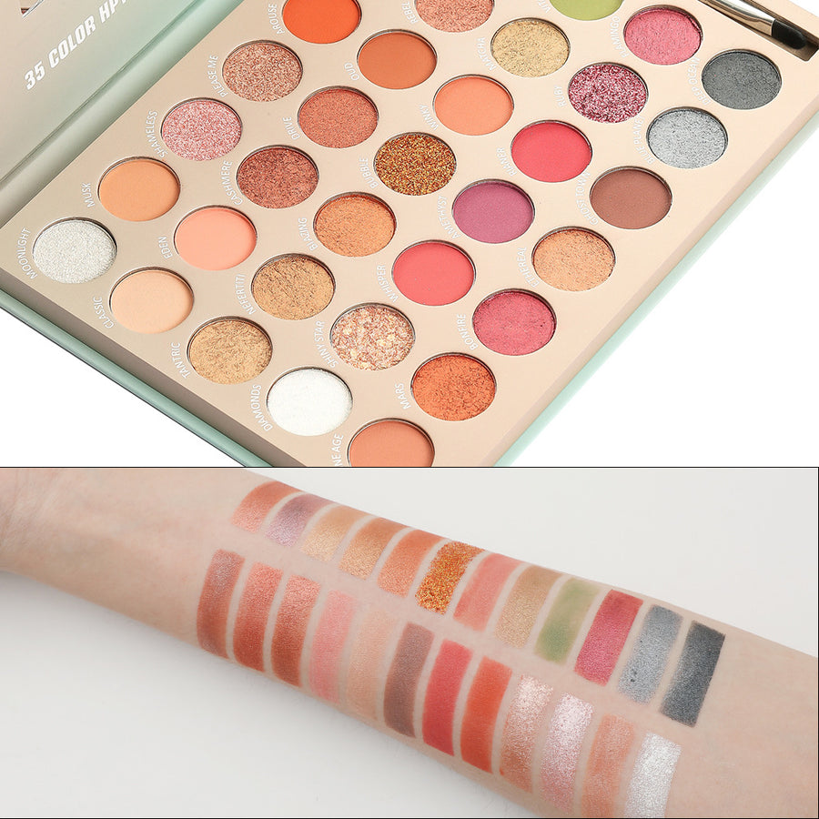 35 Colors Creamy Eye Shadow Palette with Brush