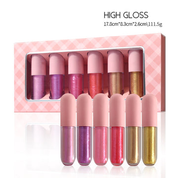 Shimmery Lip Gloss Set for Girls and Women | Non-Sticky Formula