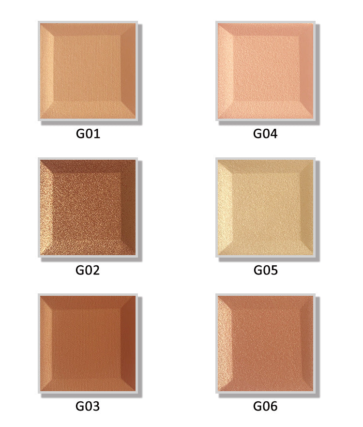 Glow Bronzer Highlighter Powder Palette (palet van hoge kwaliteit)
