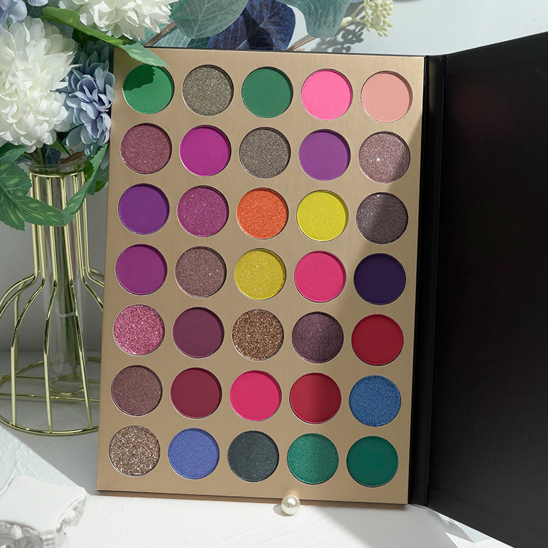 35 Colors High Quality Eyeshadow Palette (Matte Black Pack)