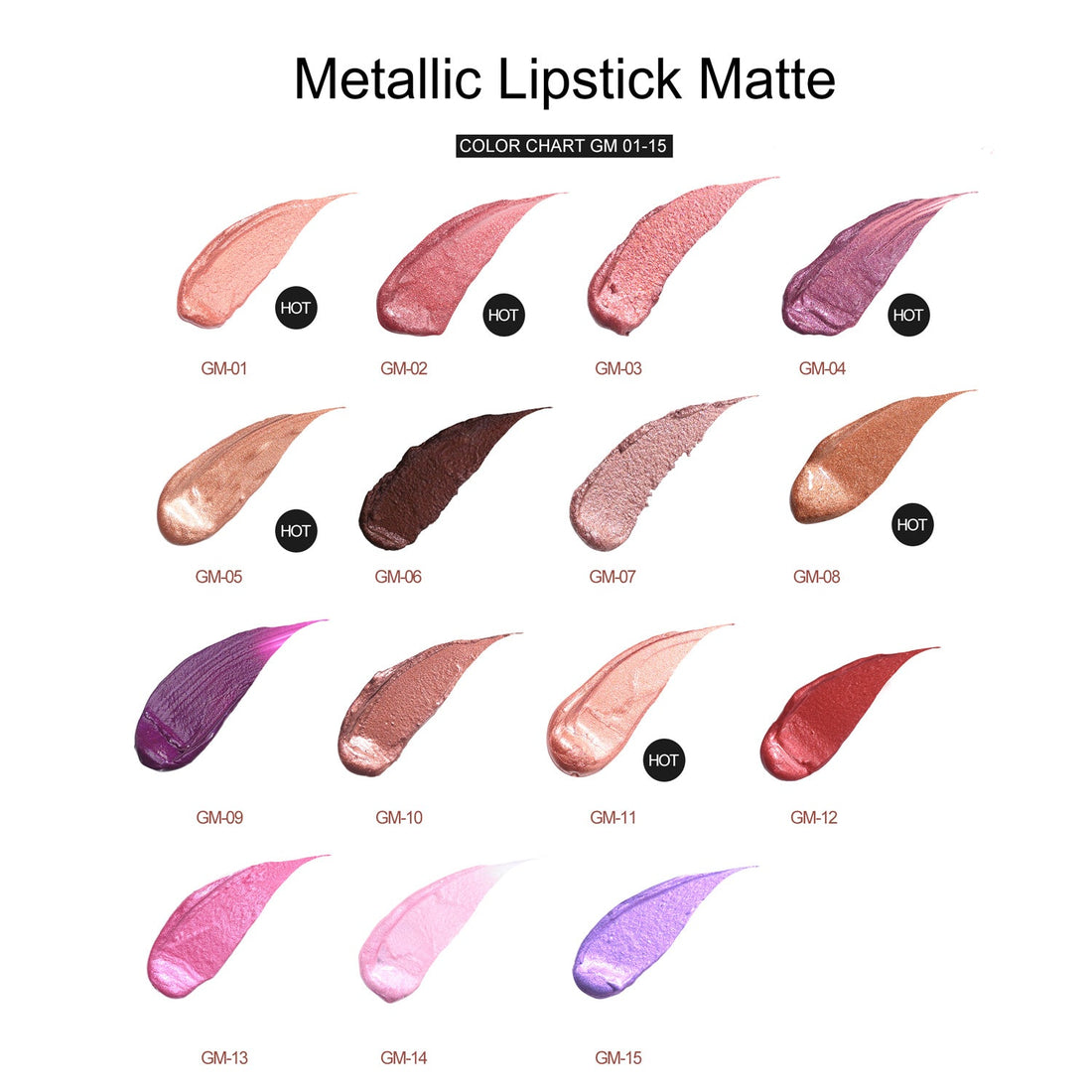 Metallic Lippenstift Mat