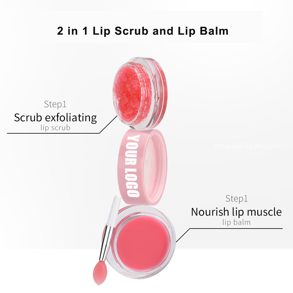2 IN 1 Strawberry Lip balm and Lip scrub