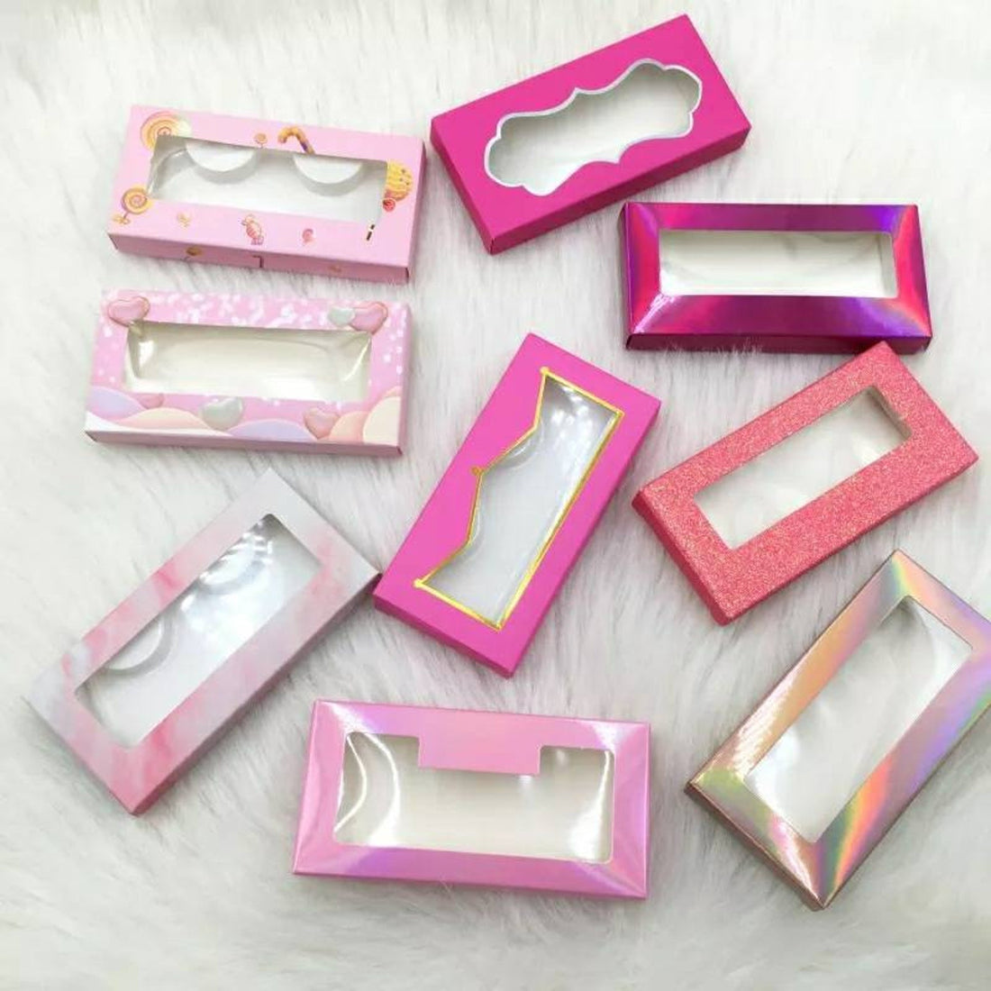 empty eyelash boxes
