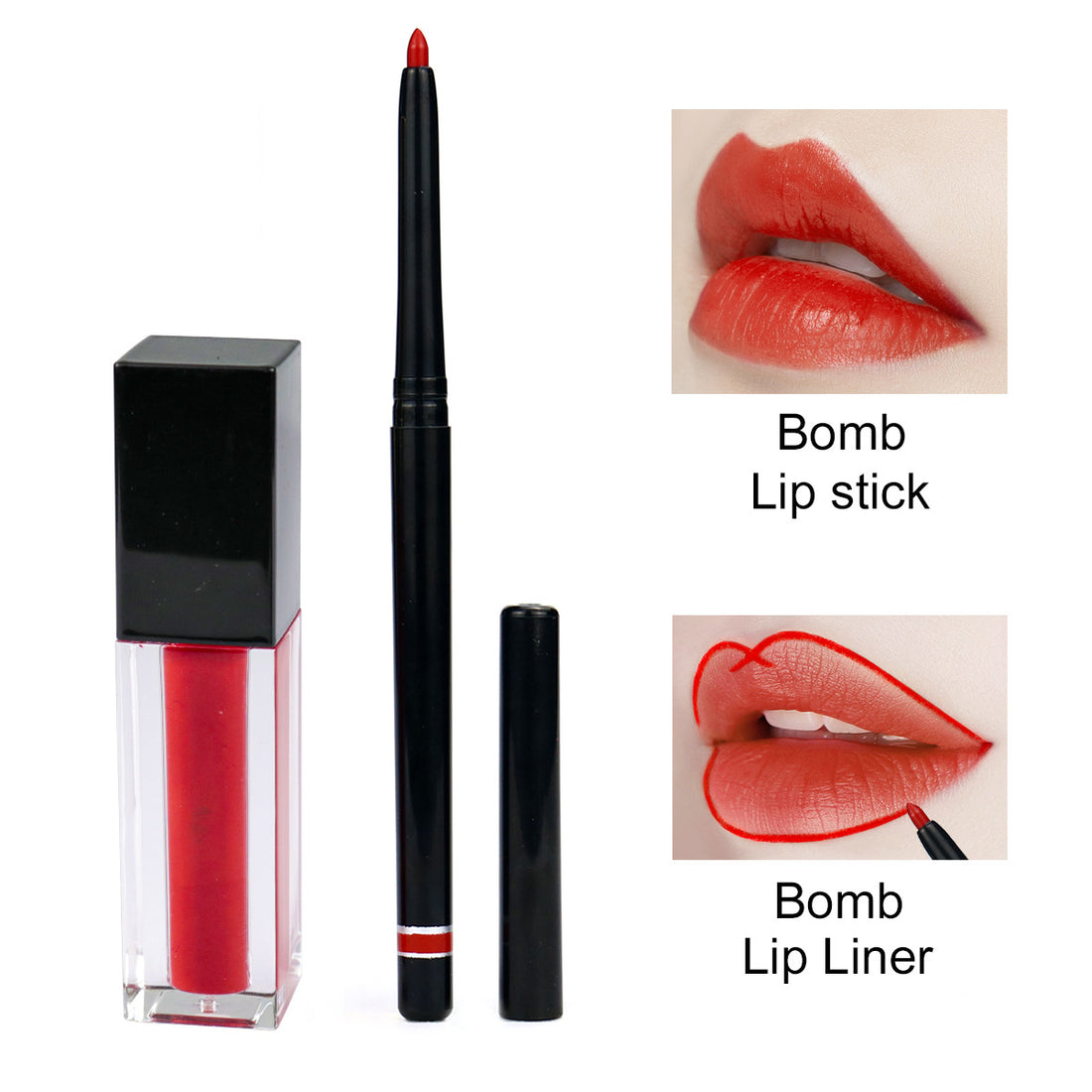 Lippenstift & Lip Liner Matte Kit