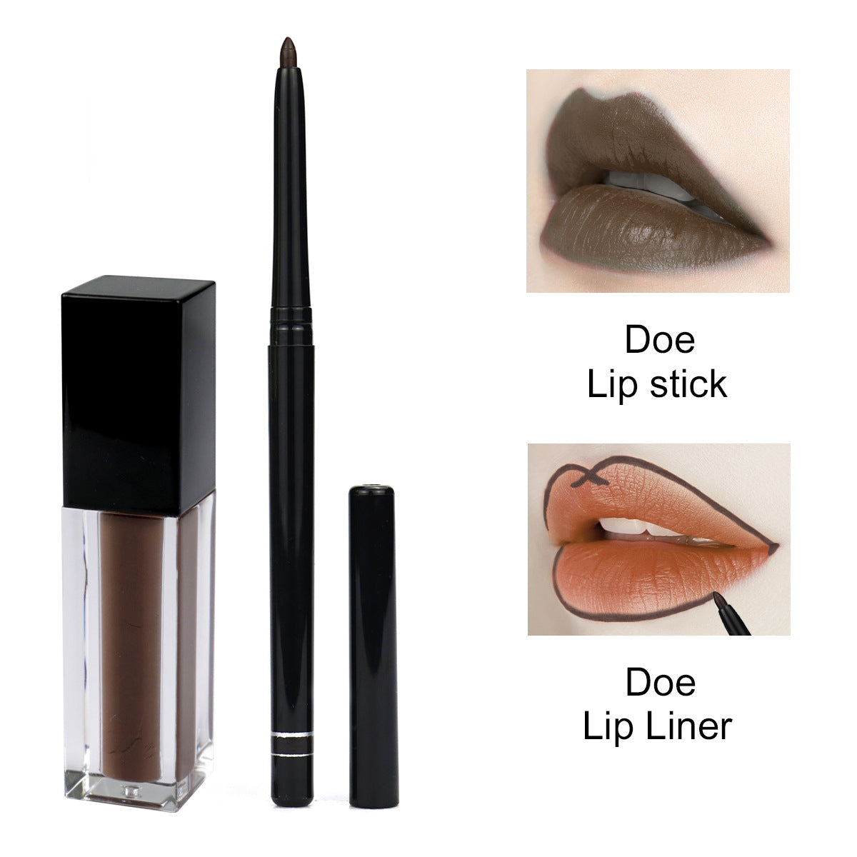 Lippenstift & Lip Liner Matte Kit